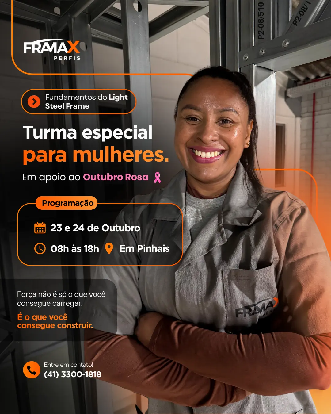 (TURMA ESPECIAL PARA MULHERES) Fundamentos do sistema light steel frame: da teoria à prática